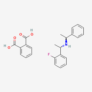 (1S)-N-[(1S)-1-(2-fluorophenyl)ethyl]-1-phenylethanamine;phthalic acid