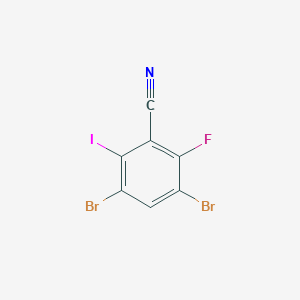 3,5-Dibromo-2-fluoro-6-iodobenzonitrile