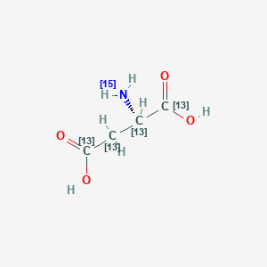 molecular formula C4H7NO4 B1284250 L-天冬氨酸-13C4,15N CAS No. 202468-27-7