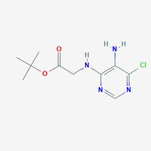 tert-Butyl (5-amino-6-chloropyrimidin-4-yl)glycinate