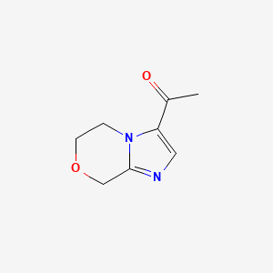 1-(5,6-Dihydro-8H-imidazo[2,1-c][1,4]oxazin-3-yl)ethan-1-one