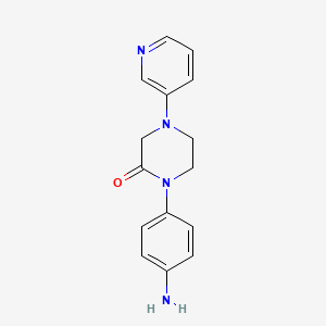 1-(4-Aminophenyl)-4-(pyridin-3-yl)piperazin-2-one