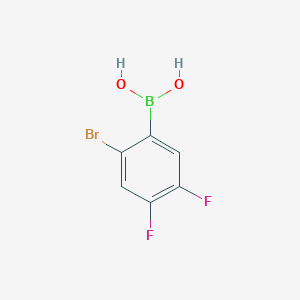 molecular formula C6H4BBrF2O2 B1284255 2-Bromo-4,5-difluorophenylboronic acid CAS No. 849062-34-6