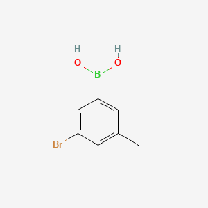 molecular formula C7H8BBrO2 B1284256 3-溴-5-甲基苯硼酸 CAS No. 849062-36-8