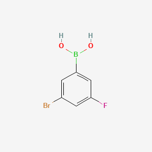 molecular formula C6H5BBrFO2 B1284257 3-溴-5-氟苯硼酸 CAS No. 849062-37-9