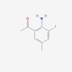 1-(2-Amino-3-iodo-5-methylphenyl)ethan-1-one