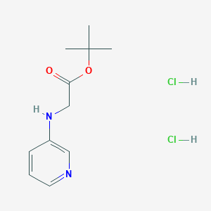 molecular formula C11H18Cl2N2O2 B12842595 tert-Butyl pyridin-3-ylglycinate dihydrochloride 