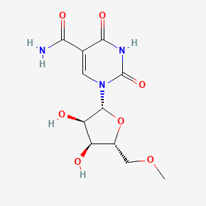 1-[(2R,3R,4S,5R)-3,4-dihydroxy-5-(methoxymethyl)oxolan-2-yl]-2,4-dioxopyrimidine-5-carboxamide