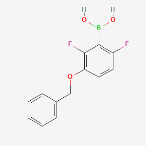 molecular formula C13H11BF2O3 B1284264 3-苄氧基-2,6-二氟苯硼酸 CAS No. 870718-07-3