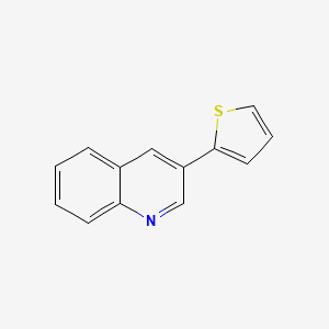 molecular formula C13H9NS B12842657 3-(2-Thienyl)quinoline 