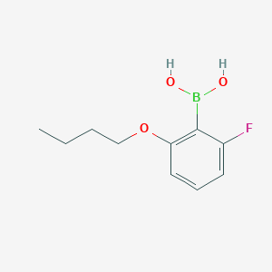 molecular formula C10H14BFO3 B1284266 2-丁氧基-6-氟苯基硼酸 CAS No. 870777-19-8