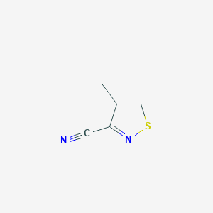 molecular formula C5H4N2S B12842714 4-Methylisothiazole-3-carbonitrile 