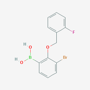B1284274 (3-Bromo-2-((2-fluorobenzyl)oxy)phenyl)boronic acid CAS No. 870778-86-2