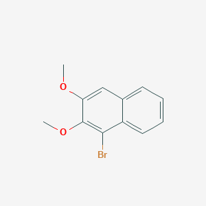 molecular formula C12H11BrO2 B1284277 1-溴-2,3-二甲氧基萘 CAS No. 222555-02-4