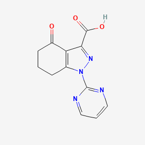 4-Oxo-1-(pyrimidin-2-yl)-4,5,6,7-tetrahydro-1H-indazole-3-carboxylic acid