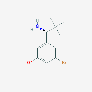 (R)-1-(3-bromo-5-methoxyphenyl)-2,2-dimethylpropan-1-amine