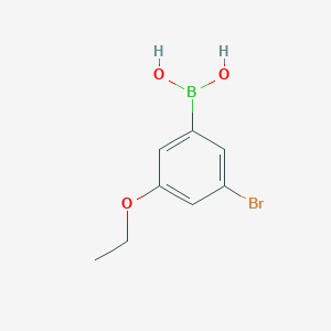 molecular formula C8H10BBrO3 B1284280 (3-溴-5-乙氧苯基)硼酸 CAS No. 849062-02-8