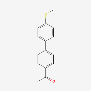 molecular formula C15H14OS B12842801 1-(4'-(Methylthio)-[1,1'-biphenyl]-4-yl)ethan-1-one 