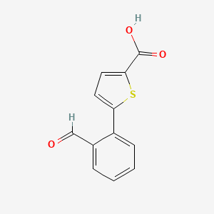 molecular formula C12H8O3S B12842808 5-(2-Formylphenyl)-2-thiophenecarboxylic acid 