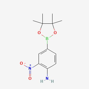B1284282 2-Nitro-4-(4,4,5,5-tetramethyl-1,3,2-dioxaborolan-2-yl)aniline CAS No. 833486-94-5