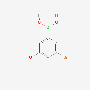 molecular formula C7H8BBrO3 B1284284 3-溴-5-甲氧基苯硼酸 CAS No. 849062-12-0