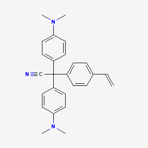 a,a-Bis[4-(dimethylamino)phenyl]-4-ethenylbenzeneacetonitrile