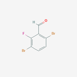 molecular formula C7H3Br2FO B1284285 3,6-二溴-2-氟苯甲醛 CAS No. 870703-68-7