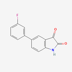 5-(3-Fluorophenyl)-1H-indole-2,3-dione