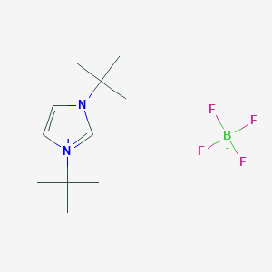 molecular formula C11H21BF4N2 B1284289 1,3-二叔丁基咪唑四氟硼酸盐 CAS No. 263163-17-3