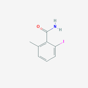 molecular formula C8H8INO B12842903 2-Iodo-6-methylbenzamide 