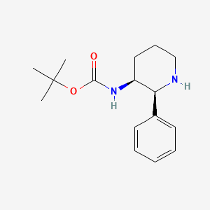 (2S,3S)-2-phenyl-3-t-butyloxycarbonylaminopiperidine