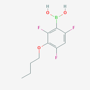 molecular formula C10H12BF3O3 B1284293 (3-丁氧基-2,4,6-三氟苯基)硼酸 CAS No. 871126-23-7