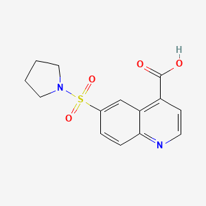 6-(Pyrrolidine-1-sulfonyl)-quinoline-4-carboxylic acid