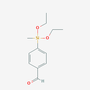 molecular formula C12H18O3Si B12842956 4-(Diethoxy(methyl)silyl)benzaldehyde 