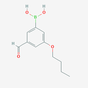 molecular formula C11H15BO4 B1284296 (3-Butoxy-5-formylphenyl)boronic acid CAS No. 1072951-70-2