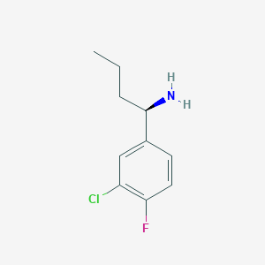 (R)-1-(3-Chloro-4-fluorophenyl)butan-1-amine