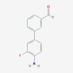 4'-Amino-3'-fluoro[1,1'-biphenyl]-3-carbaldehyde