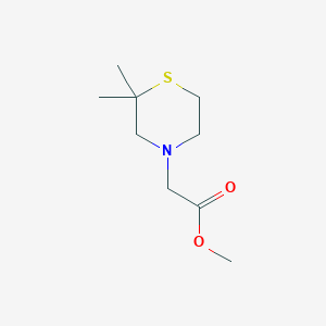 Methyl 2-(2,2-dimethylthiomorpholin-4-yl)acetate