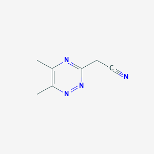 2-(5,6-Dimethyl-1,2,4-triazin-3-yl)acetonitrile