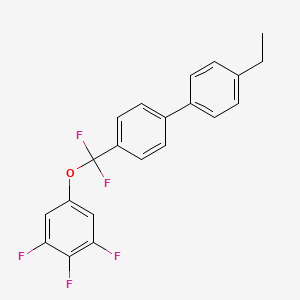 molecular formula C21H15F5O B12843011 4-(Difluoro(3,4,5-trifluorophenoxy)methyl)-4'-ethyl-1,1'-biphenyl 