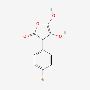 molecular formula C10H7BrO4 B12843017 3-(4-bromophenyl)-4,5-dihydroxyfuran-2(3H)-one CAS No. 1245648-42-3