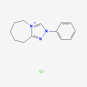 molecular formula C13H16ClN3 B12843020 2-Phenyl-6,7,8,9-tetrahydro-5H-[1,2,4]triazolo[4,3-a]azepin-2-ium chloride 