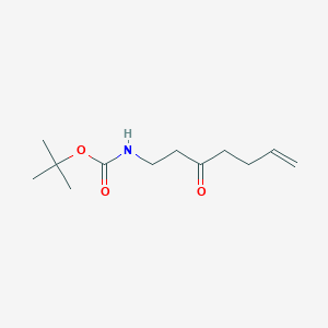 (3-Oxo-hept-6-enyl)-carbamic acid tert-butyl ester