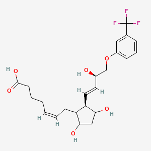 (Z)-7-[(2R)-3,5-dihydroxy-2-[(E,3R)-3-hydroxy-4-[3-(trifluoromethyl)phenoxy]but-1-enyl]cyclopentyl]hept-5-enoic acid