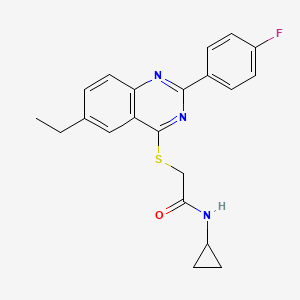 N-Cyclopropyl-2-[[6-Ethyl-2-(4-Fluorophenyl)-4-Quinazolinyl]Thio]-Acetamide