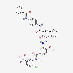 N-[4-(Benzoylamino)Phenyl]-4-[[5-[[2-Chloro-5-(Trifluoromethyl)Phenyl]Carbamoyl]-2-Methoxyphenyl]Hydrazinylidene]-3-Oxonaphthalene-2-Carboxamide