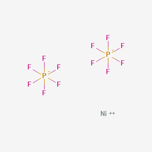 molecular formula F12NiP2 B12843176 Nickelhexafluorophosphate CAS No. 23730-94-1