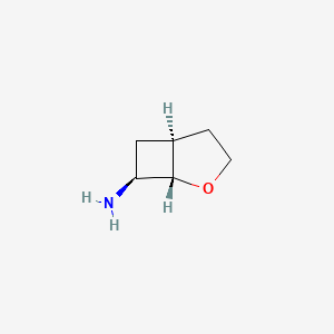 molecular formula C6H11NO B12843195 (1S,5S,7S)-2-Oxabicyclo[3.2.0]heptan-7-amine 