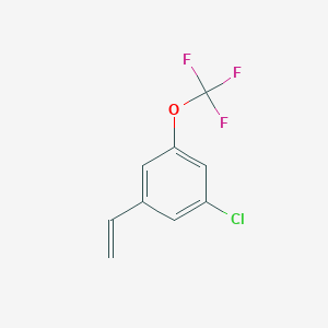 molecular formula C9H6ClF3O B12843213 3-Chloro-5-(trifluoromethoxy)styrene 