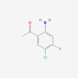 molecular formula C8H7ClFNO B1284322 2'-氨基-5'-氯-4'-氟苯乙酮 CAS No. 937816-85-8